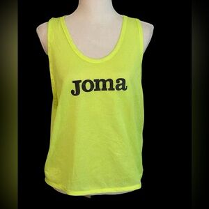 Mens Joma Sleeveless mesh muscle shirt Basketball tank top size MED neon yellow